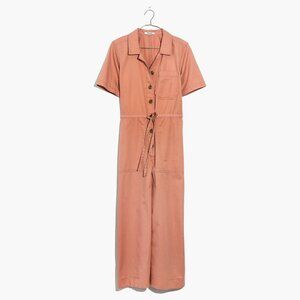 Madewell Wide-Leg Utility Jumpsuit Dried Coral Size 6